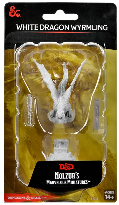 Dungeons & Dragons: Nolzurs Marvelous Miniatures: White Dragon Wyrmling 90589